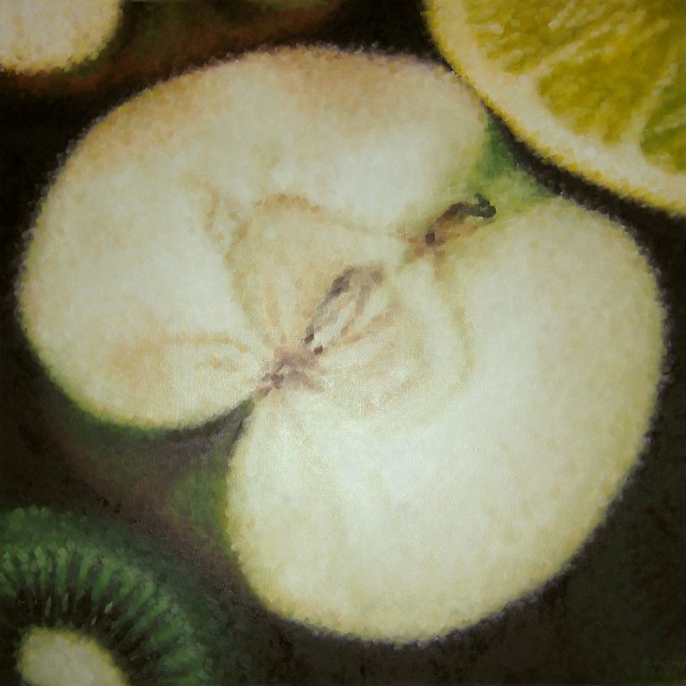 Ölgemälde, Apfel