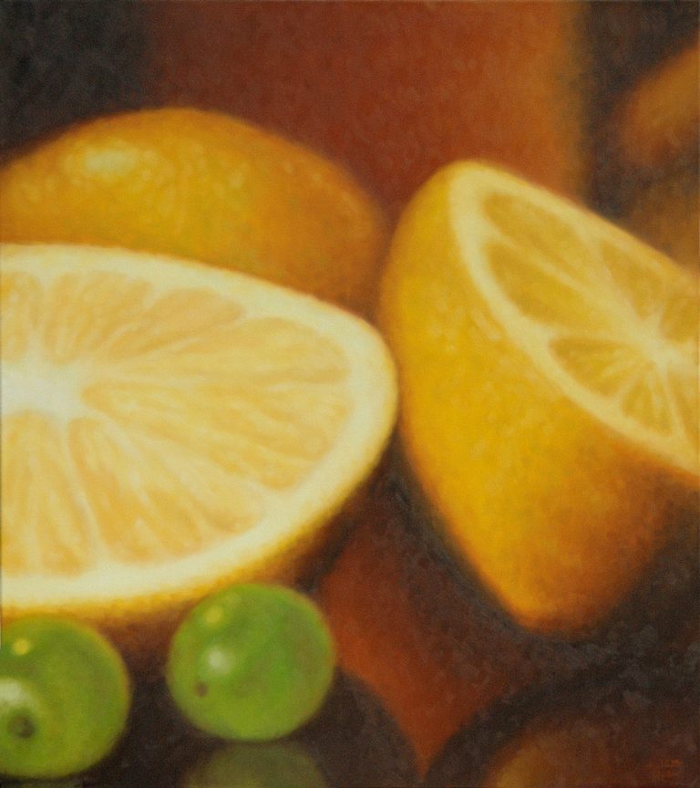 Ölgemälde, Obst