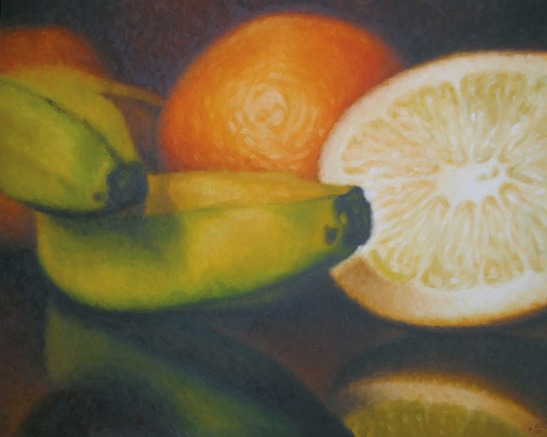 Ölgemälde, Obst